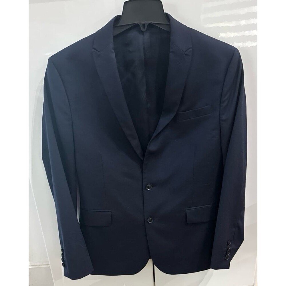 J. Ferrar Navy Slim Fit Ultra Comfort Suit Coat / BlazerJacket Size 40SHORT